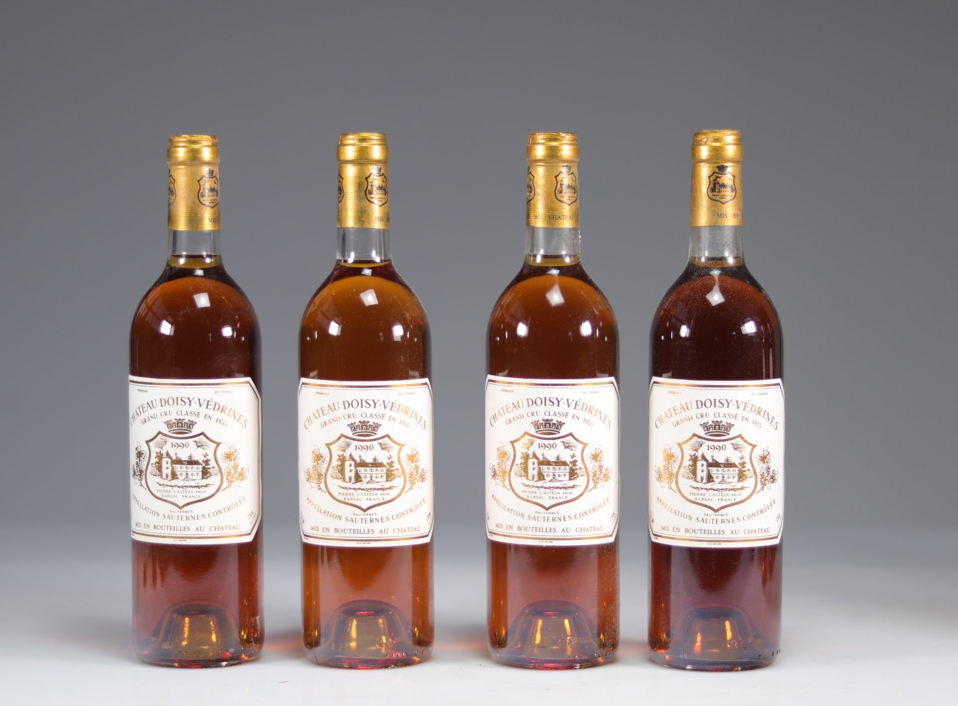 Bottles (4) of Chateau Doisy Vedrines 1990