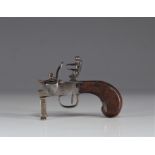 Table flint pistol lighter. XVIIIth