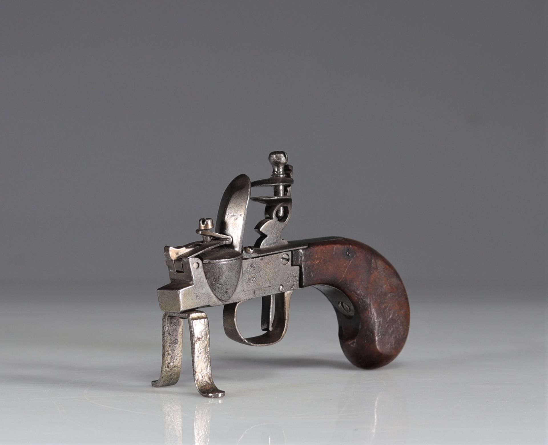 Table flint pistol lighter. XVIIIth - Image 2 of 4