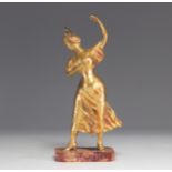 Amelie COLOMBIER (1867-1912) gilt bronze "Carmencita"