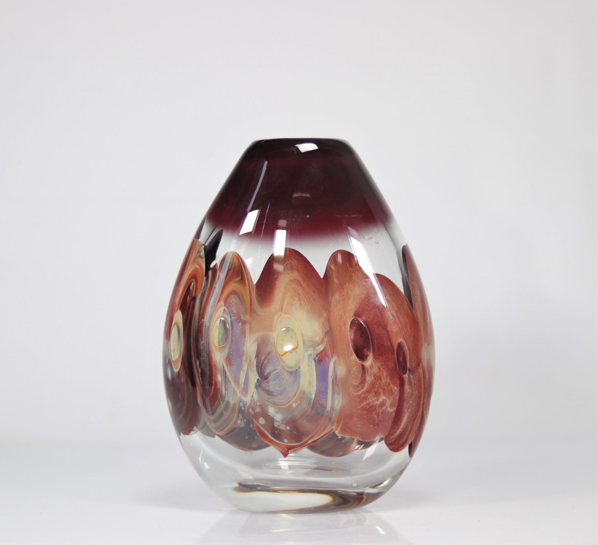 Louis Leloup and Val Saint Lambert Vase - Bild 2 aus 4