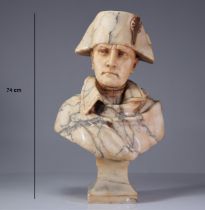 Very imposing marble bust of Napoleon