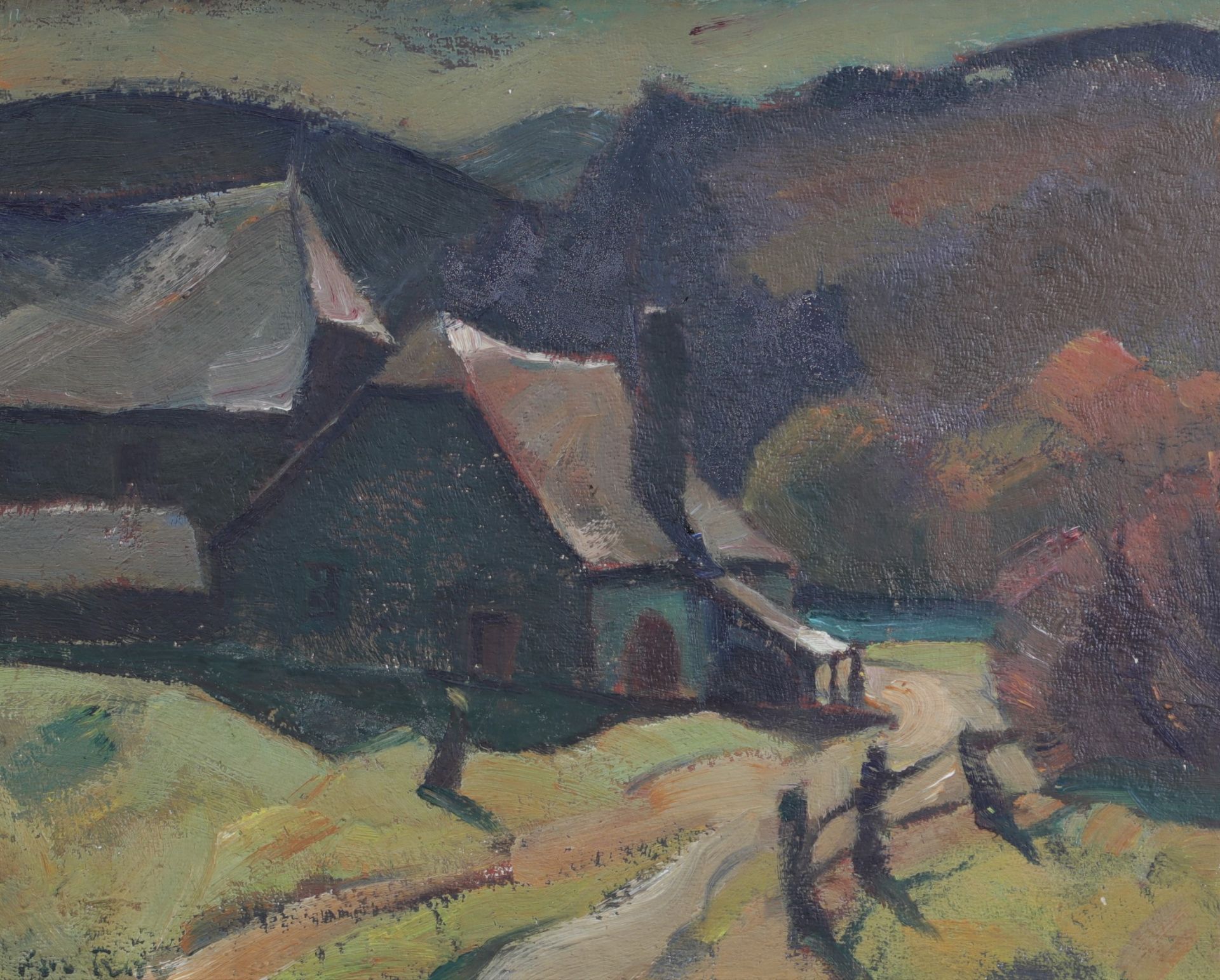 Albert RATY (1889-1970) Oil on panel "country house"