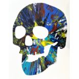 Damien Hirst. 2009. Skull. Spin Painting, acrylic on paper.