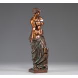 Salvador Dali. Venus de Milo with drawers. Bronze with green and golden patina.