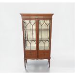 Wooden showcase decorated with Louis XVI style painting