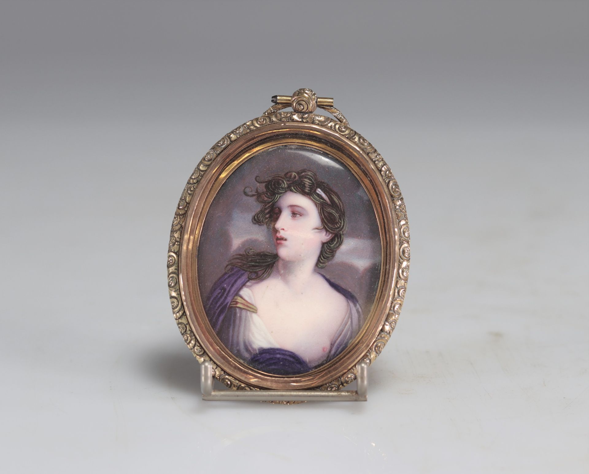 Miniature "portrait of a young woman in the antique style"