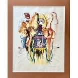 Salvador Dali. Mystical Dream (Indian). Color lithograph. Signed "Dali"