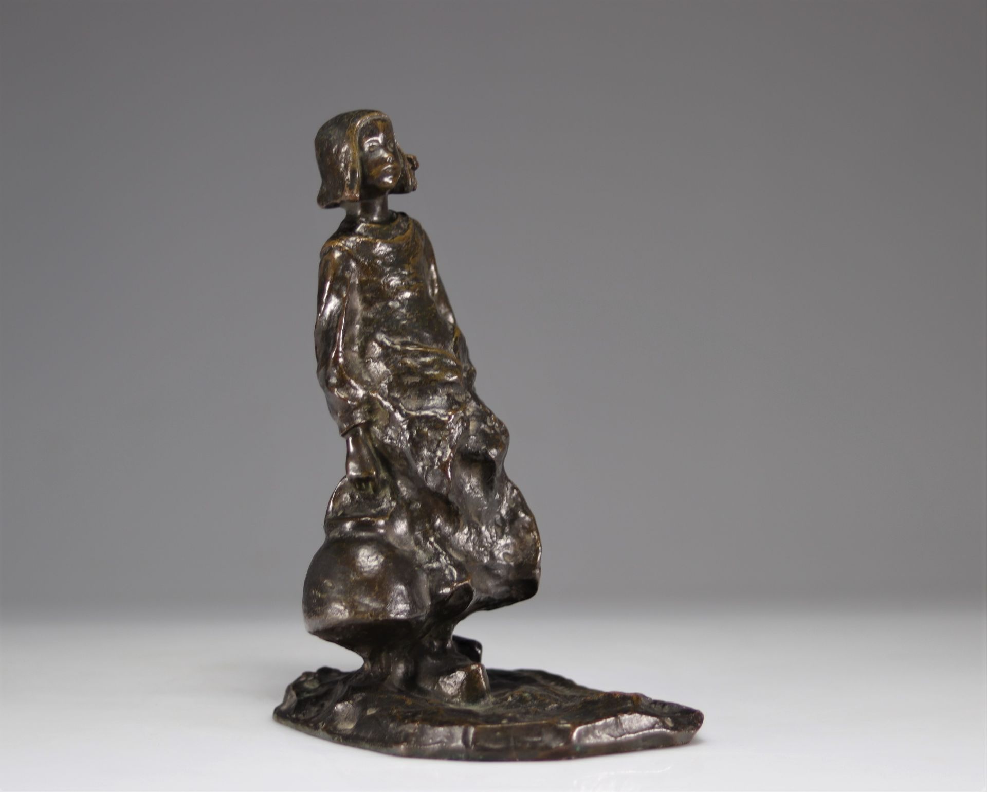 Ruth Anna Maria MILLES (1873-1941) Bronze "Breton woman carrying a jug" - Image 7 of 8