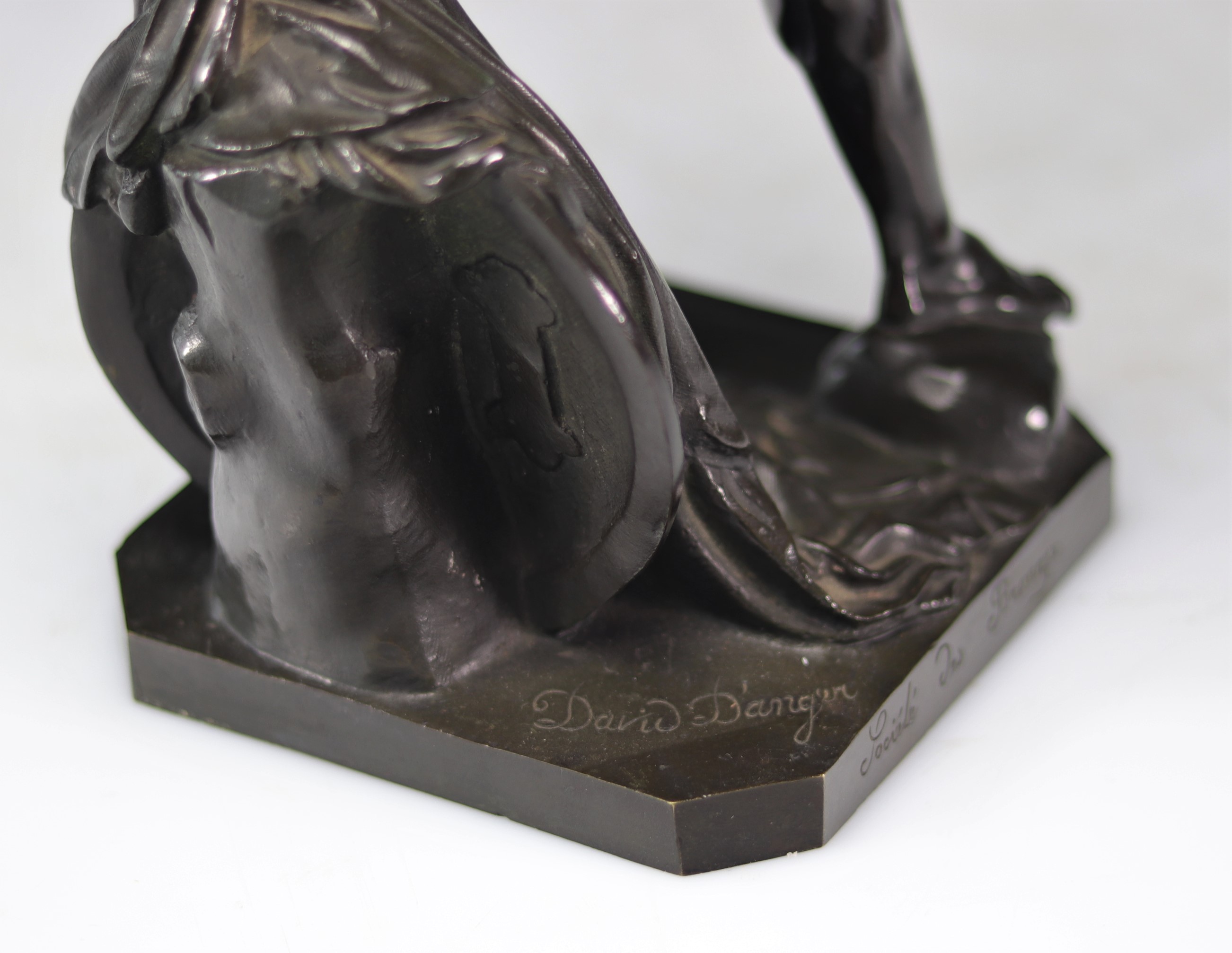 Pierre Jean DAVID D'ANGERS (1788-1856) bronze "Philopoemen" - Image 6 of 6