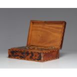 Complete travel case in 19th century tortoiseshell veneer