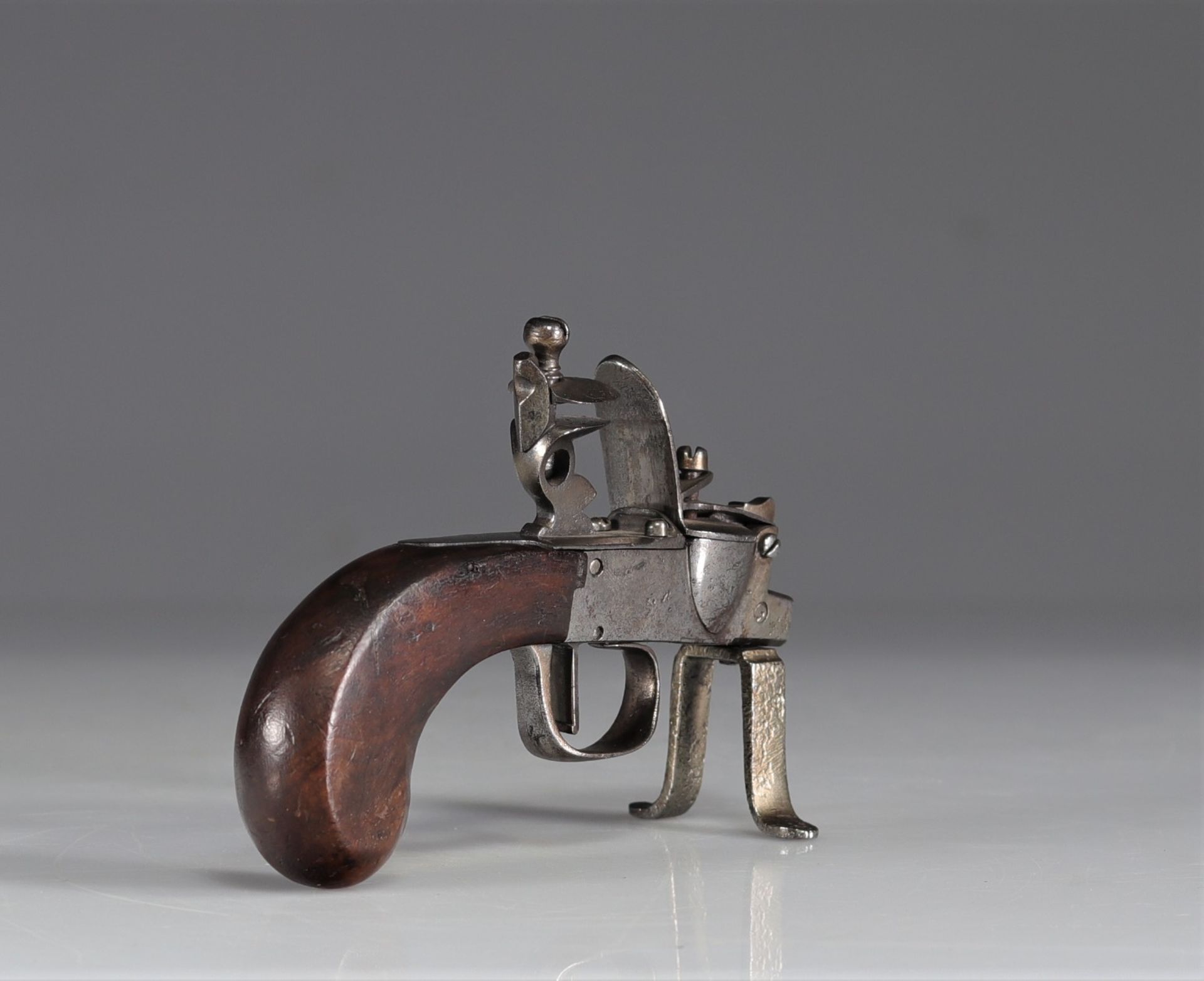 Table flint pistol lighter. XVIIIth - Image 3 of 4