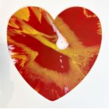 Damien Hirst. 2009. Heart. Spin Painting, acrylic on paper.