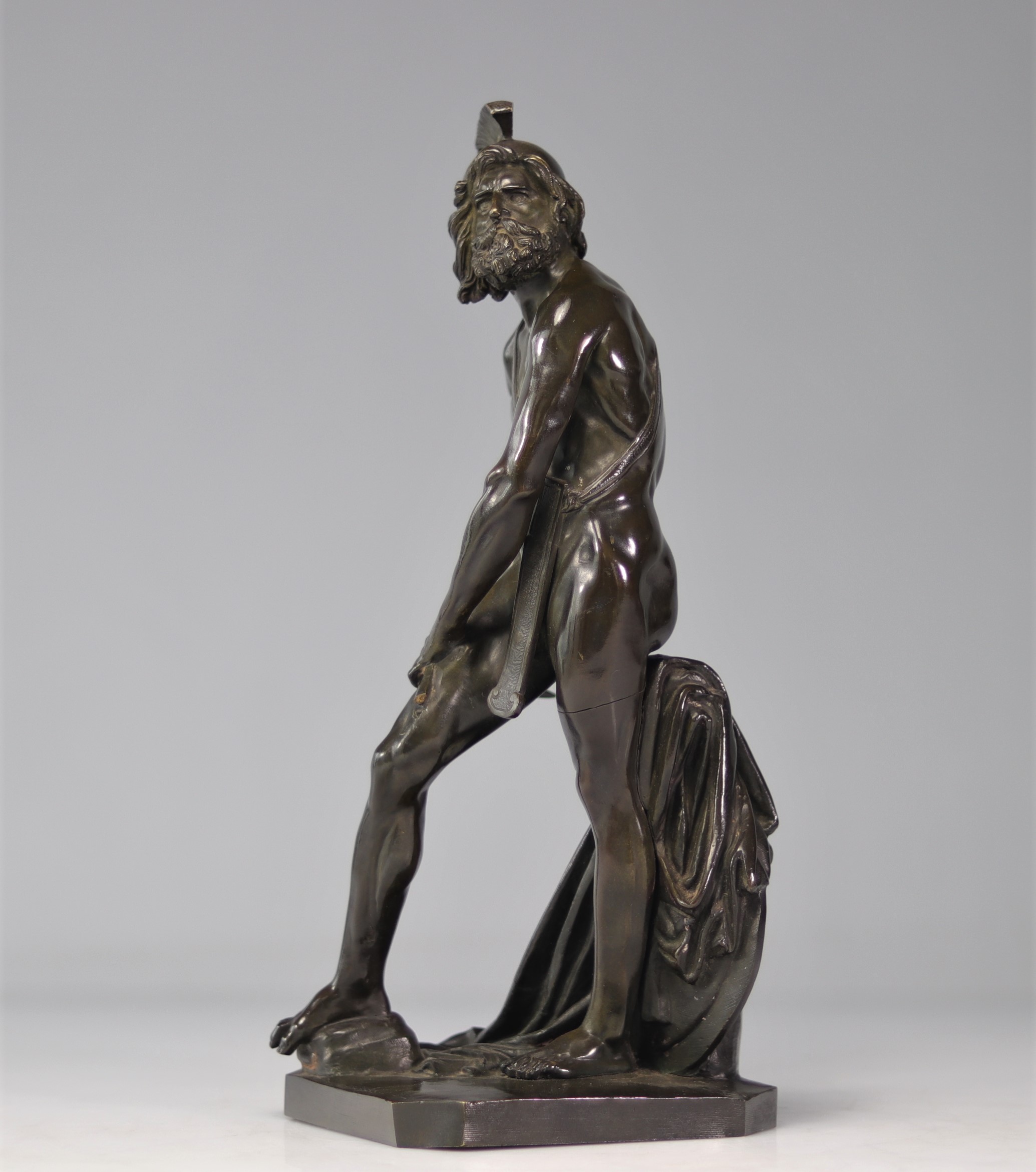 Pierre Jean DAVID D'ANGERS (1788-1856) bronze "Philopoemen" - Image 4 of 6