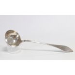 Solid silver ladle with engraved decoration originating from the 18th century