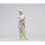 Young woman made in porcelain probably from the 18th century