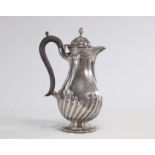 Solid silver coffee pot Louis XV style, English hallmarks