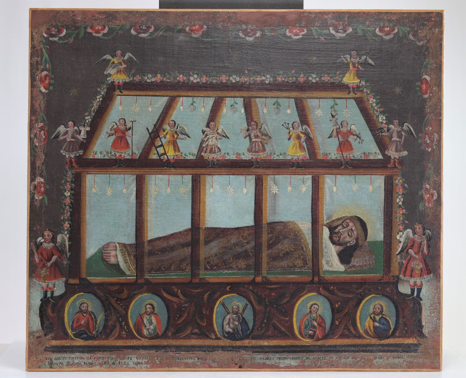 Eastern School oil on canvas "Christ at the Tomb" from 18th century - Image 2 of 2