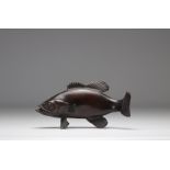 Bronze in the shape of a fish from Meiji period from Japan (æ˜Žæ²»æ™‚ä»£)