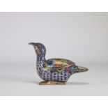 Bird-shaped perfume burner in cloisonne bronze from Qing period (æ¸…æœ)