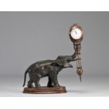 Mysterious elephant clock
