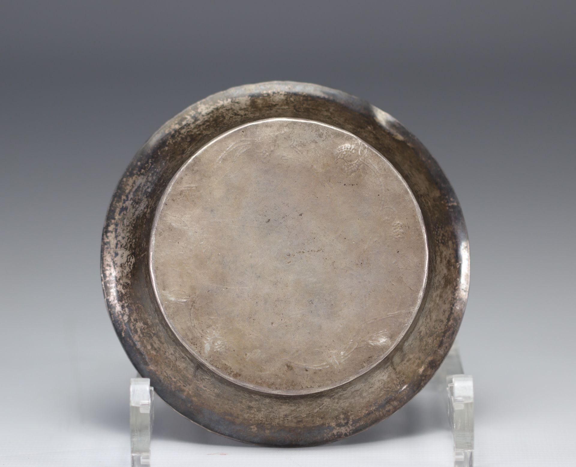 Silver bowl with gilt mark from China from Qing period (æ¸…æœ) - Image 2 of 2