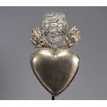 Solid silver Ex-Voto from 1755 linked to Notre-Dame d'Arlon (BE)