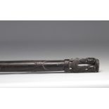 Finely carved prestige stick - Massim - from Oceania