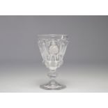 Baccarat crystal glass with bust of Saint Peter