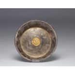 Silver bowl with gilt mark from China from Qing period (æ¸…æœ)