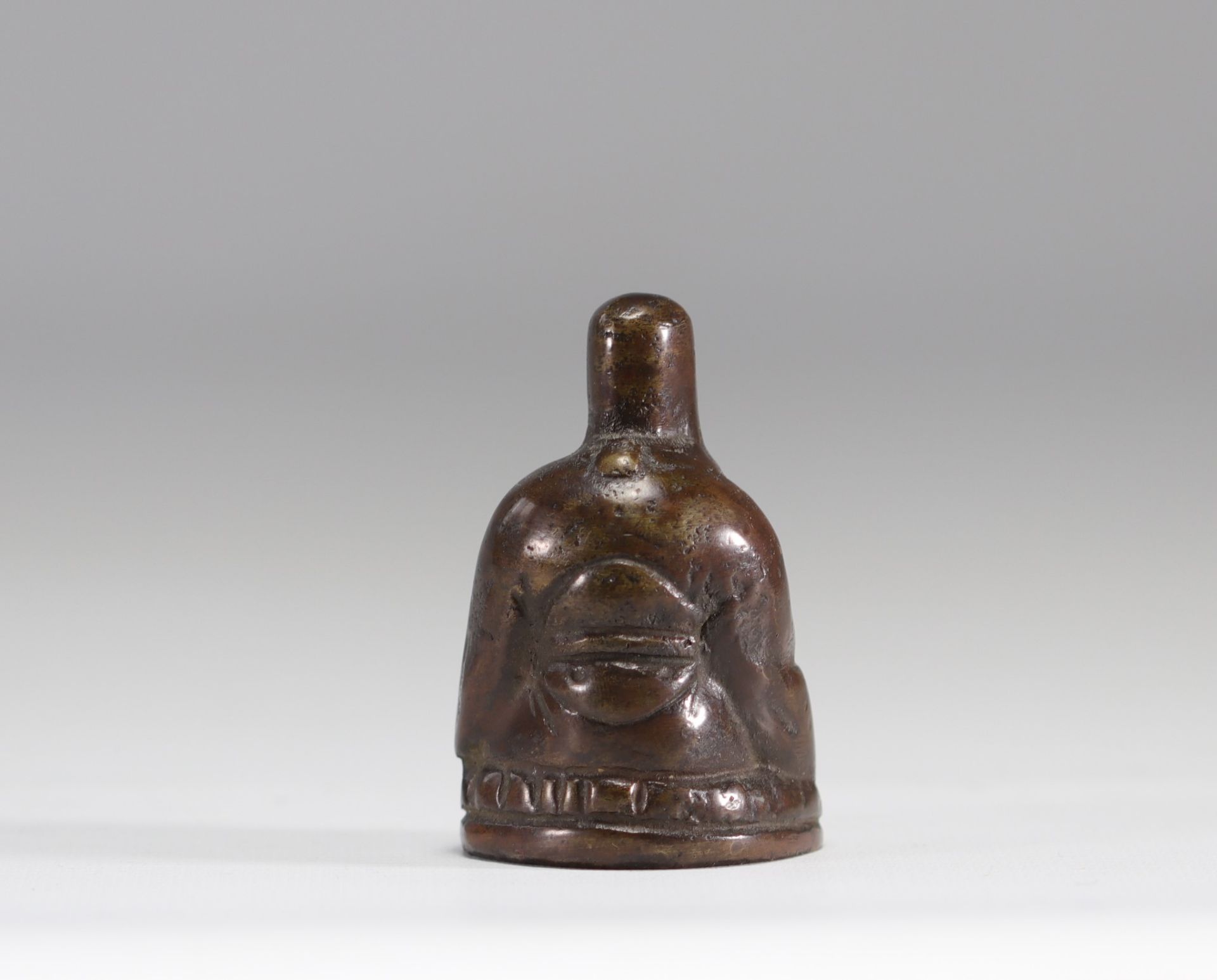 Bronze figure fukurokuju from Japan from Edo period (æ±Ÿæˆ¸æ™‚ä»£) - Image 3 of 4