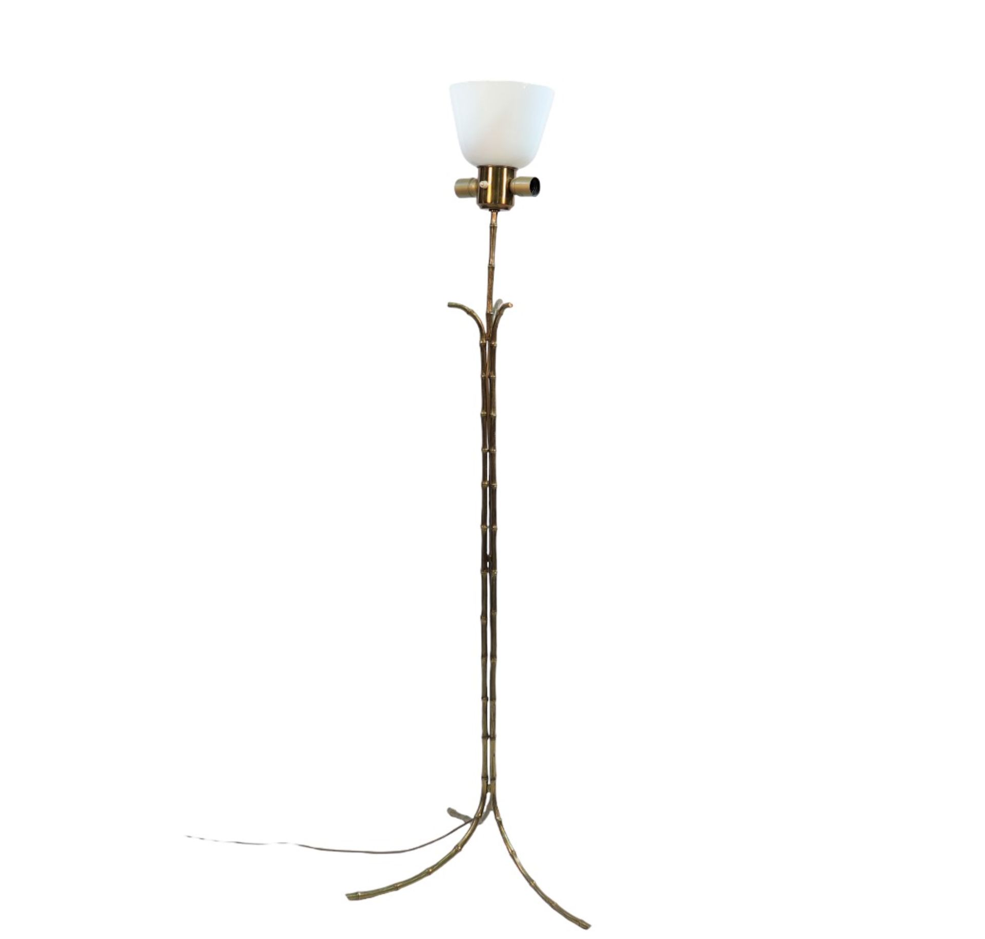 Home Rings bamboo floor lamp