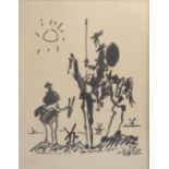 Pablo Picasso (1881-1973), after Don Quixote and Sancho Panza - 1955 Lithograph countersigned in pen