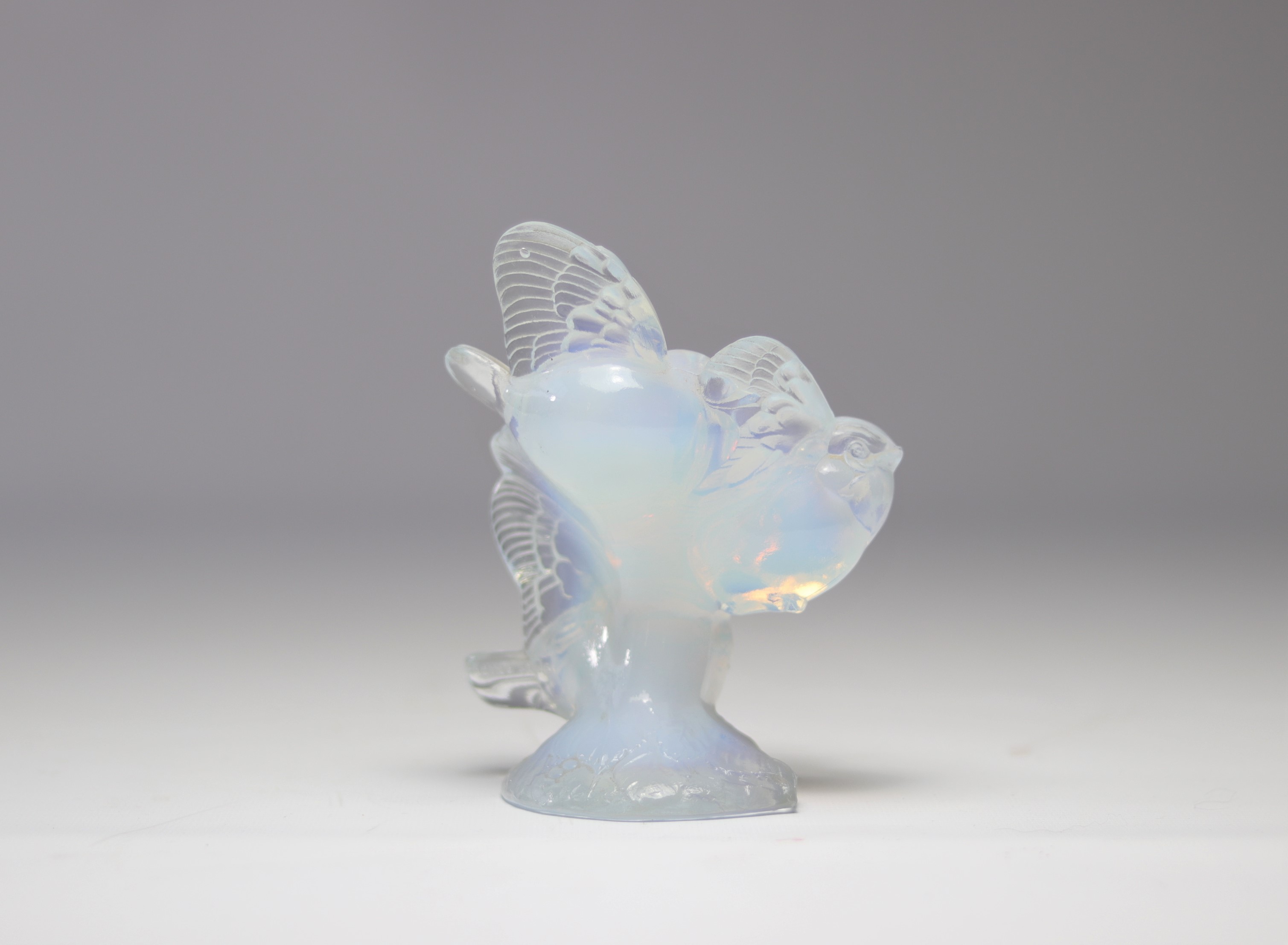 Sabino with several birds in opalescent glass - Image 2 of 3