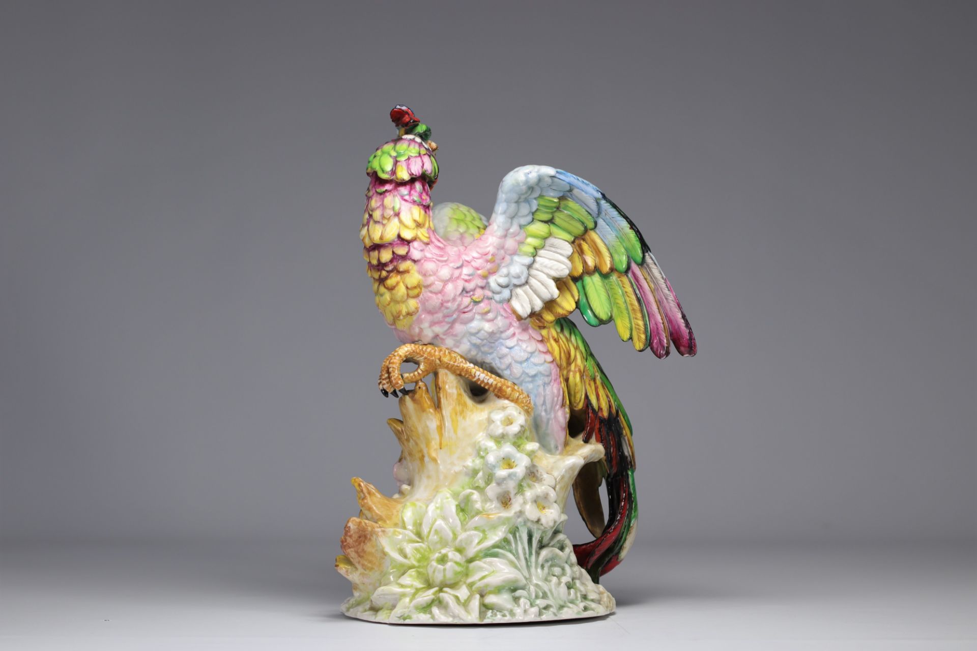 Imposing porcelain bird from Russia (Saint Petersburg) - Image 4 of 6