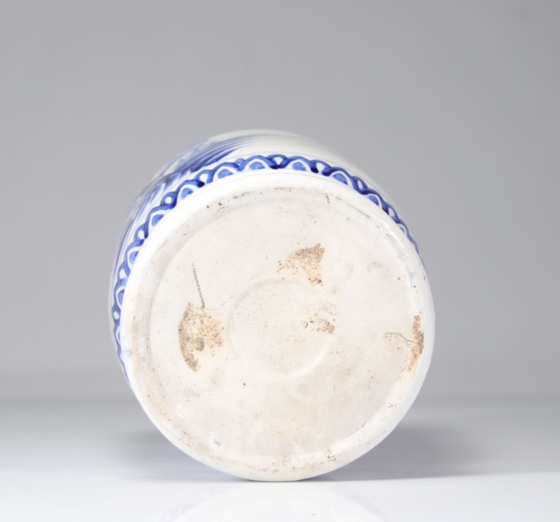 Chinese white blue porcelain vase - Bild 5 aus 7