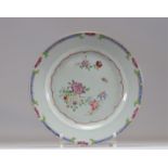 18th century Chinese family rose porcelain plate