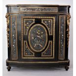 Napoleon III furniture inlaid with hard stones from the 19th century