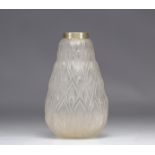 GENET & MICHON Art Deco vase with stylized flame motifs