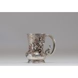 Sterling silver jug decorated with grapes