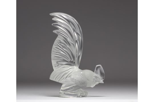 LALIQUE France: Rooster in pressed molded crystal. - Bild 1 aus 2