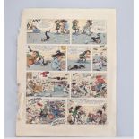 Franquin large serigraph "Gaston Lagaffe board"