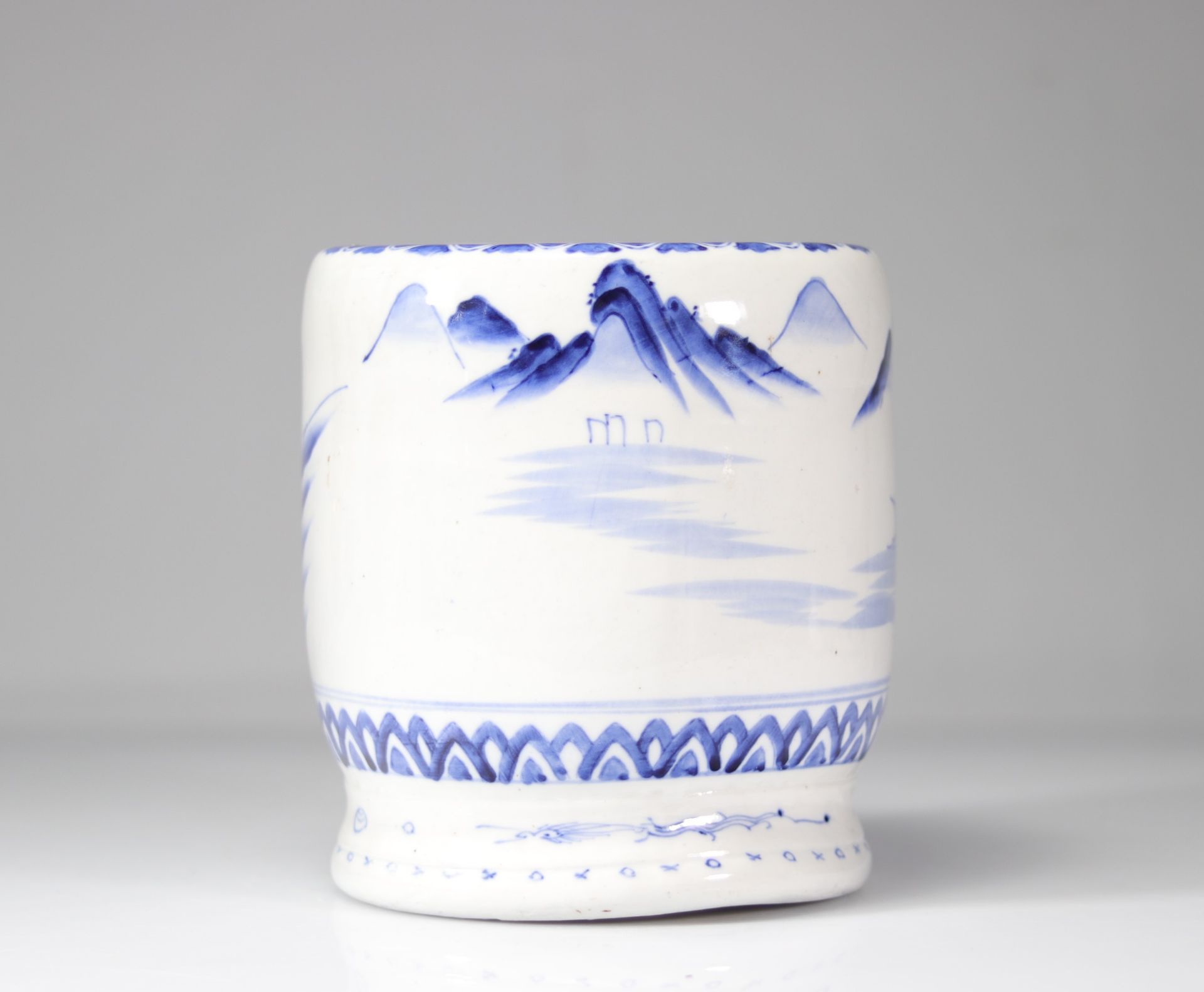 Chinese white blue porcelain vase - Bild 4 aus 7