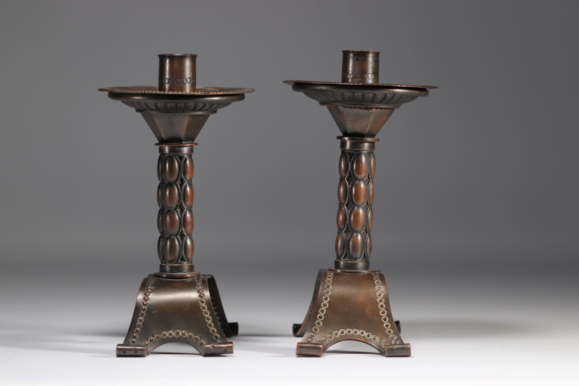 (2) Pair of two-legged candlesticks - Art Nouveau - Bild 3 aus 3