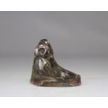 Edgard AUBRY (1880-1943) Glazed stoneware pocket scoop