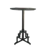 Wrought iron pedestal table, French Art Deco work from 1930