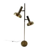 Floor lamp Solken Leuchten Edition in gilded Brass from Germany circa 1970