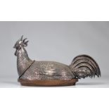 VALENTI imposing rooster-shaped tableware 60/70's