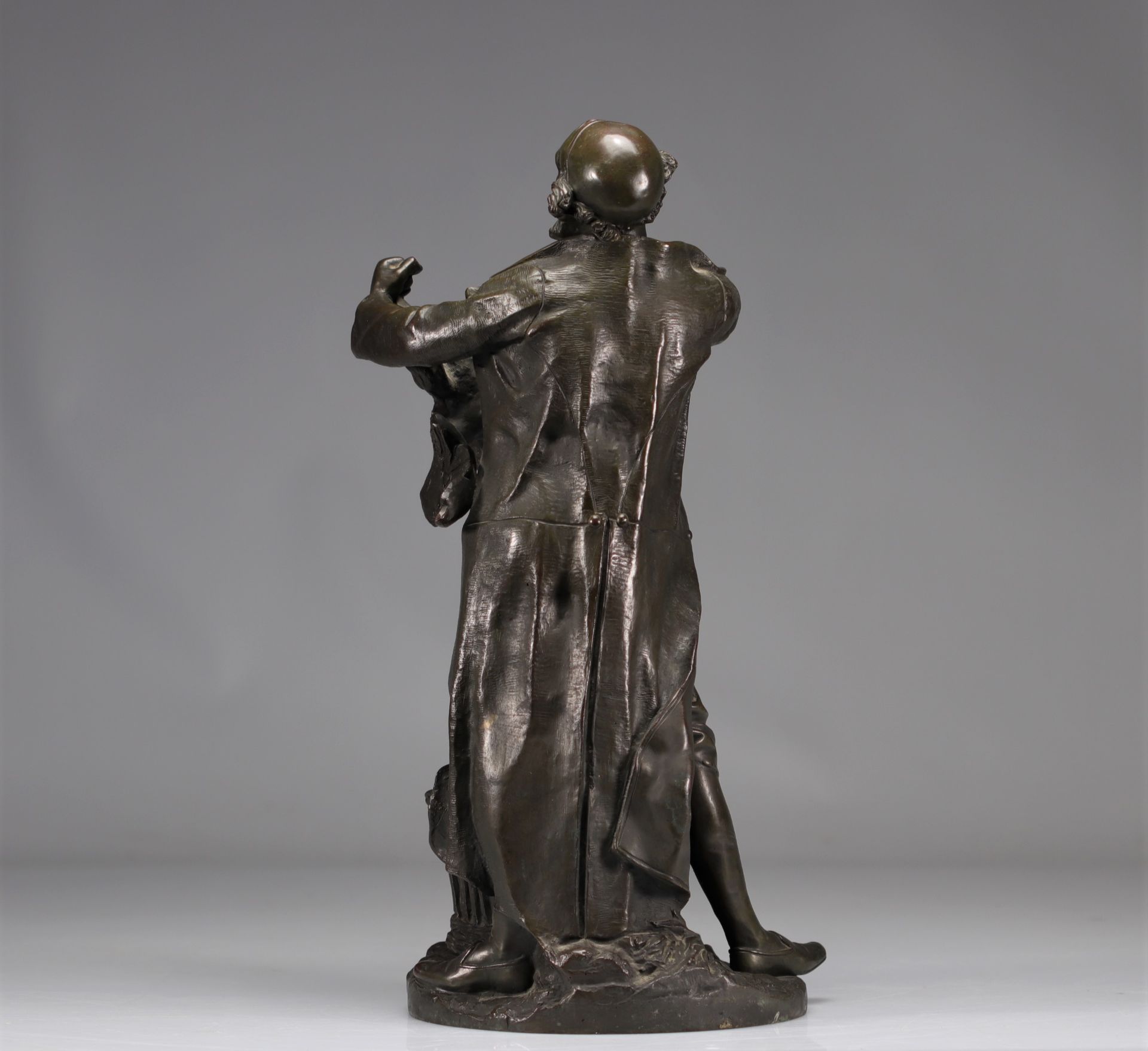 Vlaclav SZCZEBLEWESKY (1888-1965) Bronze sculpture "The chicken merchant". - Bild 6 aus 9