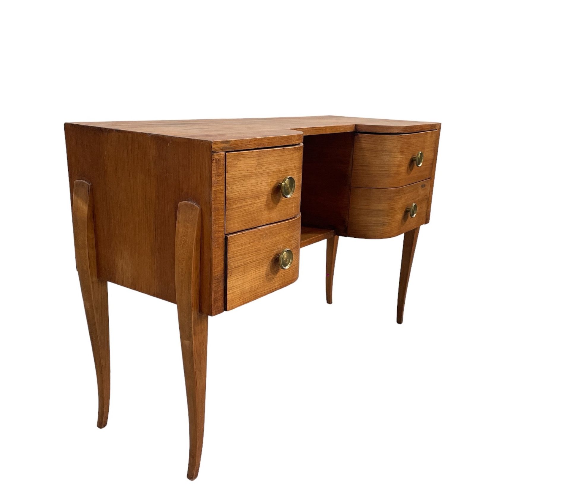 Wooden desk with 4 drawers French work circa 1930 - Art Deco - Image 2 of 2